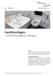 MB 010 Sanitäranlagen Titelblatt